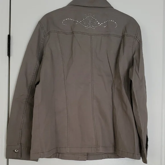 Chico's Chelsea Pacie Jacket Granite Size 3 - Picture 11 of 17